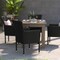 Flash Furniture Black Wicker Patio Chairs & Cream Cushions, PK 4 4-TW-3WBE074-BK-GG - alternate 2